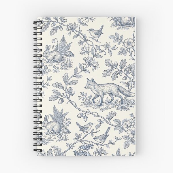 Artikelvorschau, Vintage Blue Toile Forest entworfen und verkauft von MoonwoodStudio.