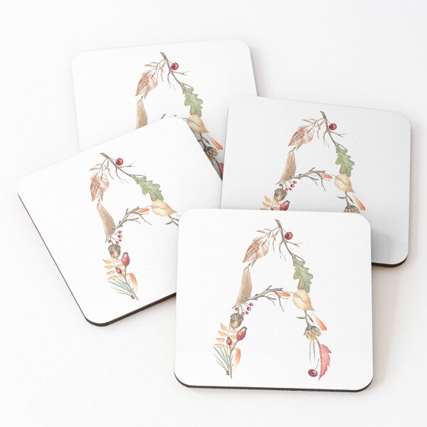 Item preview, Autumn Letter A Monogram designed and sold by Flowersforbear.