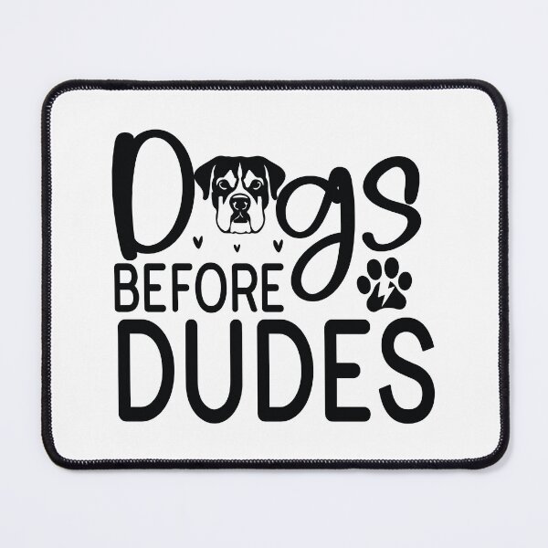 Item preview, Dogs Before Dudes - Funny Dog Quotes Retro Vintage Aesthetic Best Puppy Fur Mom Sarcastic Girl Gift designed and sold by FuzionRaptor.