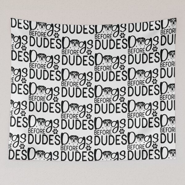 Item preview, Dogs Before Dudes - Funny Dog Quotes Retro Vintage Aesthetic Best Puppy Fur Mom Sarcastic Girl Gift designed and sold by FuzionRaptor.