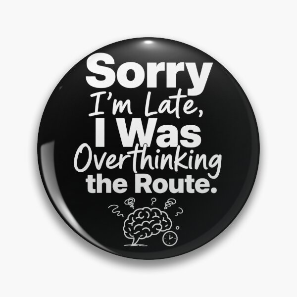 Item preview, Sorry Overthinking Route Doodle Accent ADHD Humor t-shirt  designed and sold by Mosidrip.