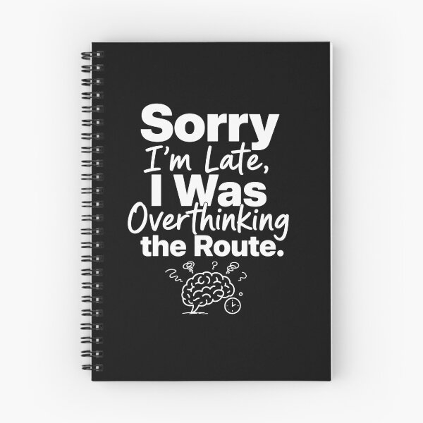 Item preview, Sorry Overthinking Route Doodle Accent ADHD Humor t-shirt  designed and sold by Mosidrip.
