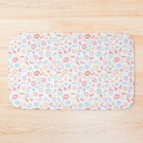 Item preview, Seamless pattern with pastel colors scribbles and abstract shapes designed and sold by AlicinaM.