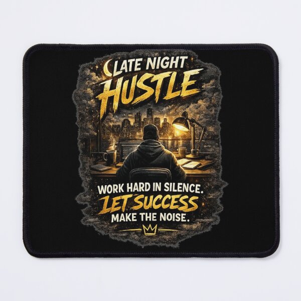 Item preview, Late Night Hustle T-Shirt - Working In Silence Motivational Quote designed and sold by v6ziix.
