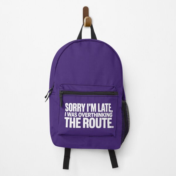 Item preview, Sorry for Overthinking Route Typography ADHD Humor t-shirt  designed and sold by Mosidrip.