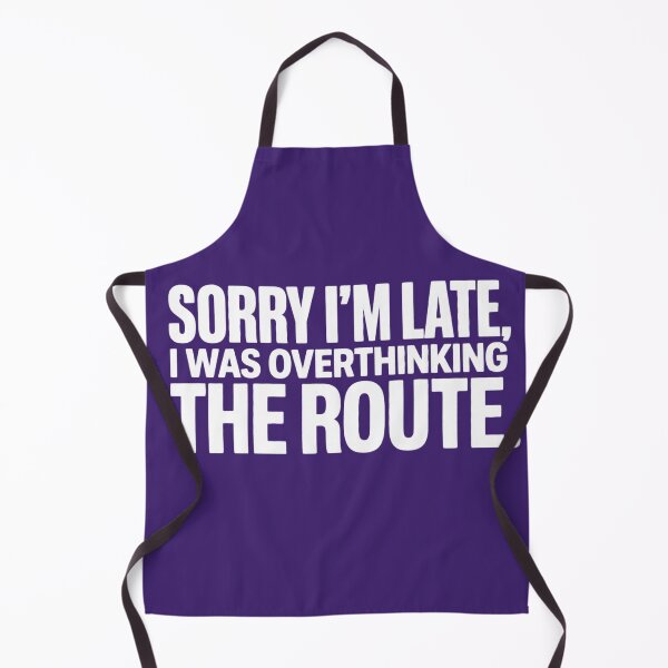 Item preview, Sorry for Overthinking Route Typography ADHD Humor t-shirt  designed and sold by Mosidrip.