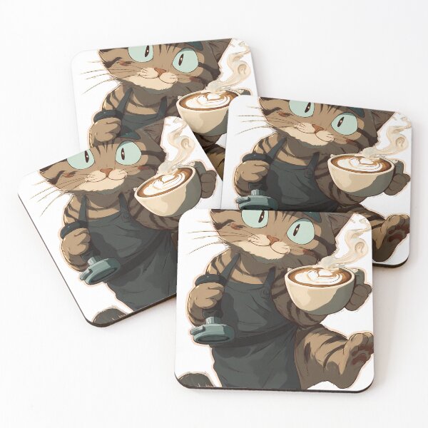 Item preview, Gato barista designed and sold by pumsquare.
