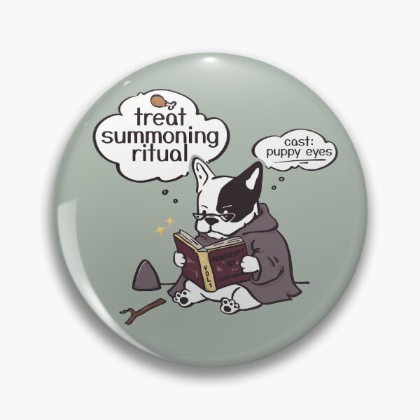 Item preview, Treat Summoning Ritual - French Bulldog Wizard  designed and sold by CricketDoodles.