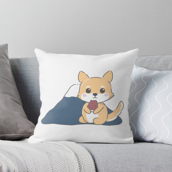 Item preview, Cute Kawaii Dingo Eating Watermelon Mountain Art designed and sold by Sunshinejavr.