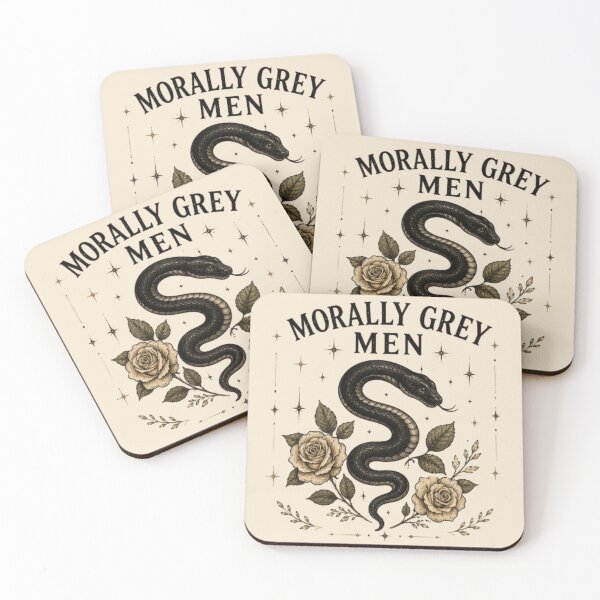 Item preview, Morally Grey Men Fan Club – Fantasy Reader Gothic Aesthetic Design designed and sold by Moonwoven Studio.
