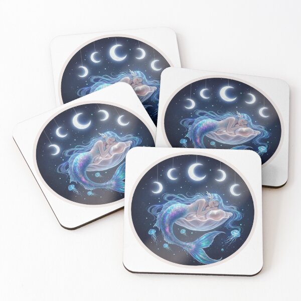 Item preview, Sleeping Siren of the Night Tide sticker  designed and sold by Designertanya.