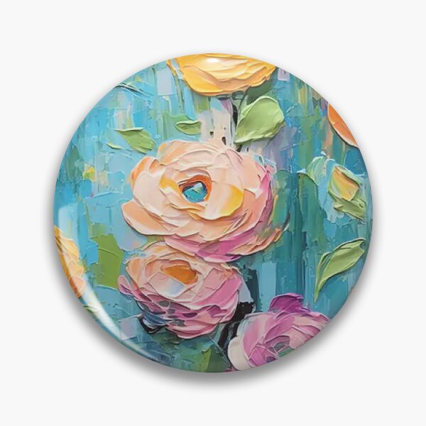 Item preview, Peachy-pink Impasto Peony designed and sold by ew7987049.