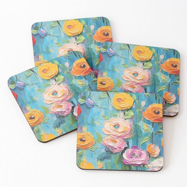Item preview, Peachy-pink Impasto Peony designed and sold by ew7987049.