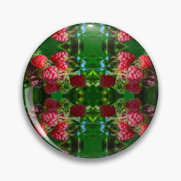 Item preview, Raspberry Kaleidoscope — Symmetrical Berry Pattern designed and sold by Andrey Yurkevich Art.