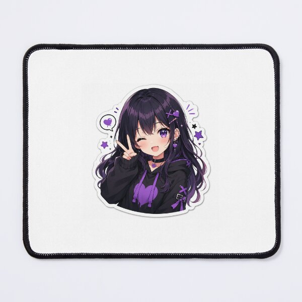 Item preview, Cute Gothic Anime Girl Sticker designed and sold by ACHHUU.