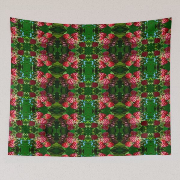 Item preview, Raspberry Kaleidoscope — Symmetrical Berry Pattern designed and sold by Andrey Yurkevich Art.
