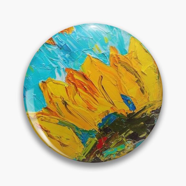 Artikelvorschau, Sonnige Impasto-Sonnenblumen entworfen und verkauft von ew7987049.