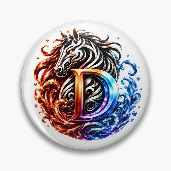 Item preview, Tideborn Pisces Stallion Letter D designed and sold by BlissBlvdShop.