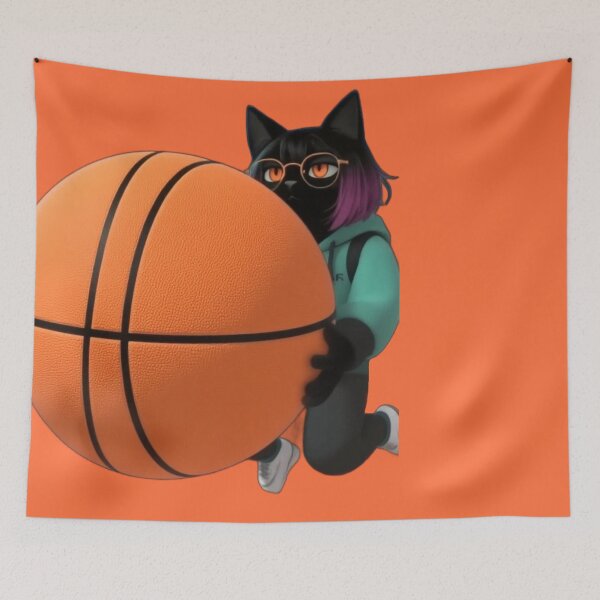 Item preview, Anime Black Cat Basketball Player: Cute Sports Neko designed and sold by BLUESKY11a.