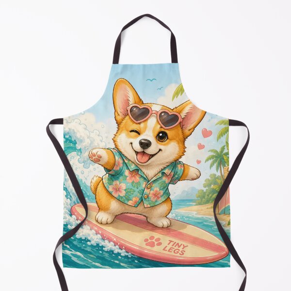 Item preview, Corgi Surf - Cute Corgi Kawai Design designed and sold by TinyLegs.