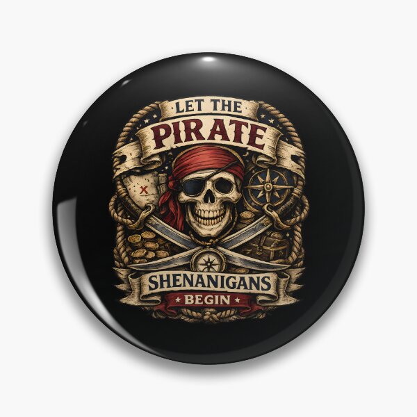Item preview, Let The Pirate Shenanigans Begin Vintage Halloween Skeleton designed and sold by clothesy7.