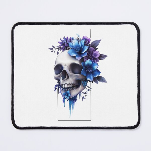 Item preview, Skull With Flowers designed and sold by Ufeniksa.