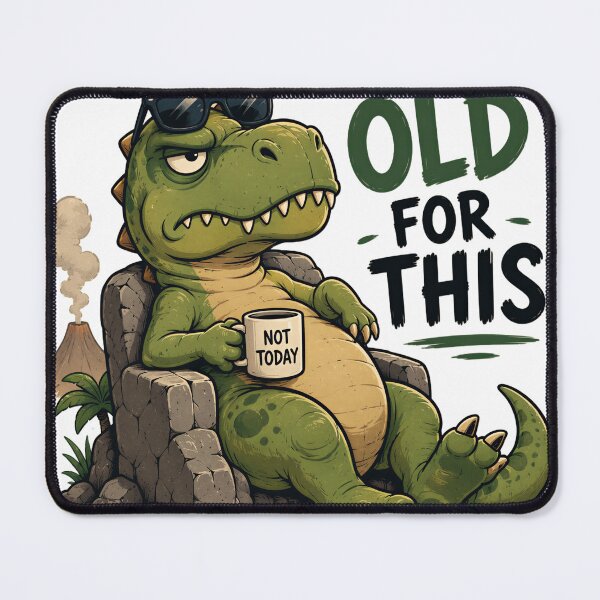 Item preview, Funny Grumpy Dinosaur - Too Old for This  designed and sold by NowaPrintNest.