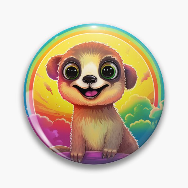 Item preview, Funny Meerkat Colorful Rainbow Cute Boys Girls Kids designed and sold by rafaeltto.