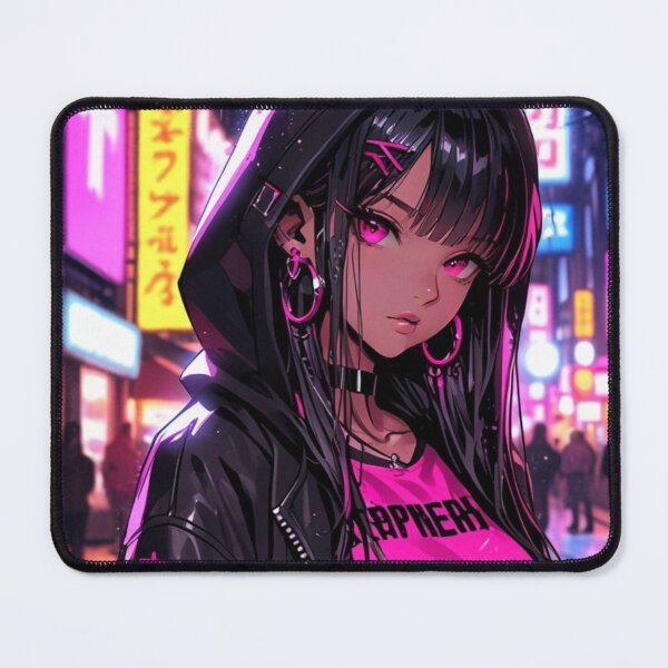 Item preview, Neon Rain Anime Girl Japanese Cyber Aesthetic designed and sold by AnimDream .