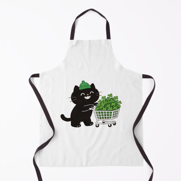 Item preview, Cat Full Of Lucky Clovers designed and sold by LightCatchDecor.