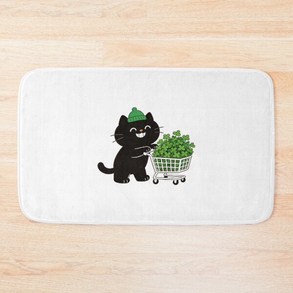 Item preview, Cat Full Of Lucky Clovers designed and sold by LightCatchDecor.
