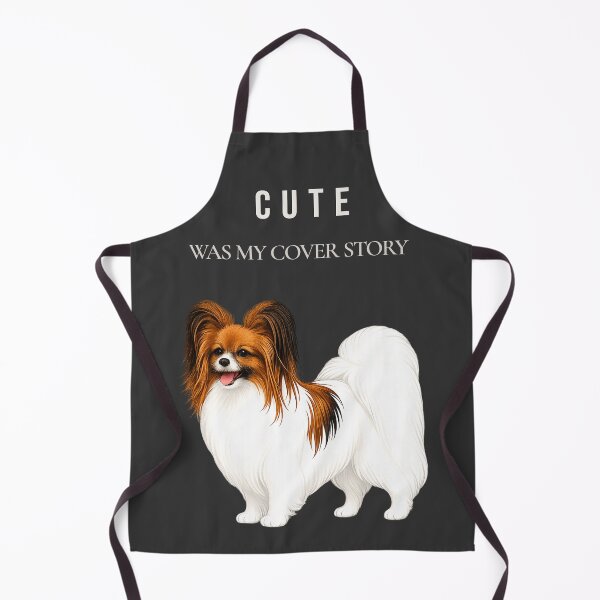 Item preview, Cute Was My Cover Story | Papillon Dog Art designed and sold by PapillonArtStudio.