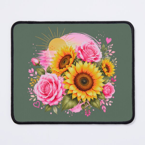 Item preview, Golden Sun & Pink Roses – Summer Bloom Floral Design designed and sold by Aimetoi.