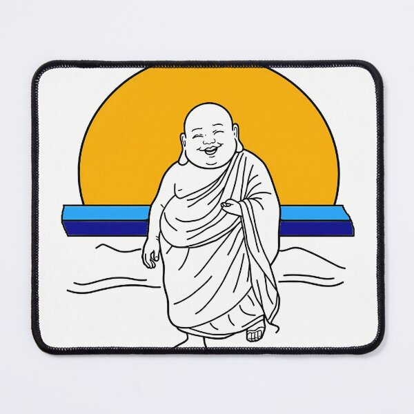 Item preview, Laughing Buddha at Sunrise designed and sold by HeartyCurioCo.