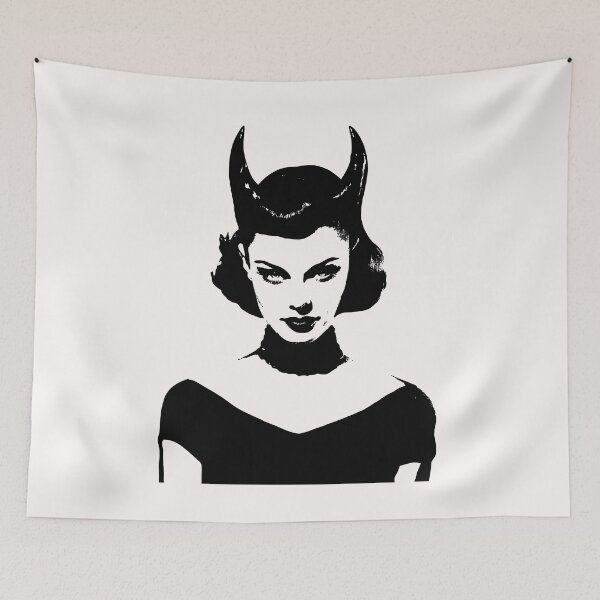 Item preview, Bettie Page Maleficent Pop Art designed and sold by ZERO-MIND.