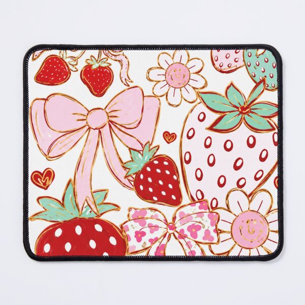 Item preview, Coquette Strawberry Bow Clipart Bundle designed and sold by ⭐ AURA STUDIO.
