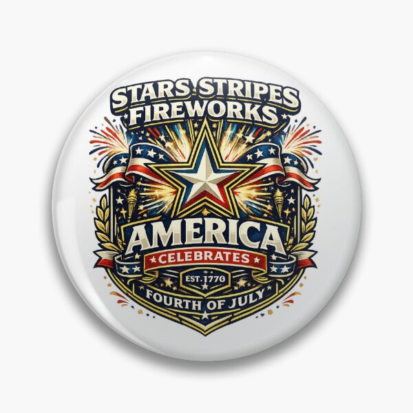 Item preview, Stars Stripes Fireworks America Celebrates 4th Of July Vector  designed and sold by wizooo411.