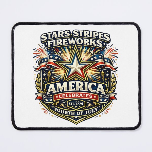 Item preview, Stars Stripes Fireworks America Celebrates 4th Of July Vector  designed and sold by wizooo411.