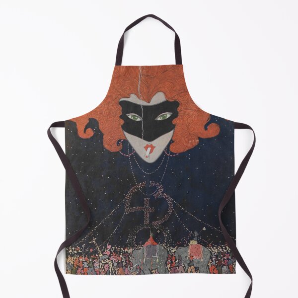 Item preview, Cigarrillos by Juan Carlos Huergo - Art Nouveau Masked Woman Illustration Wall Art for Vintage Decor Lovers designed and sold by RickE.