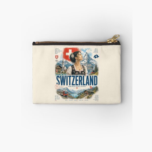 Item preview, Switzerland Vintage Design | Alps, Nature & Timeless Beauty designed and sold by AtuqStudio.