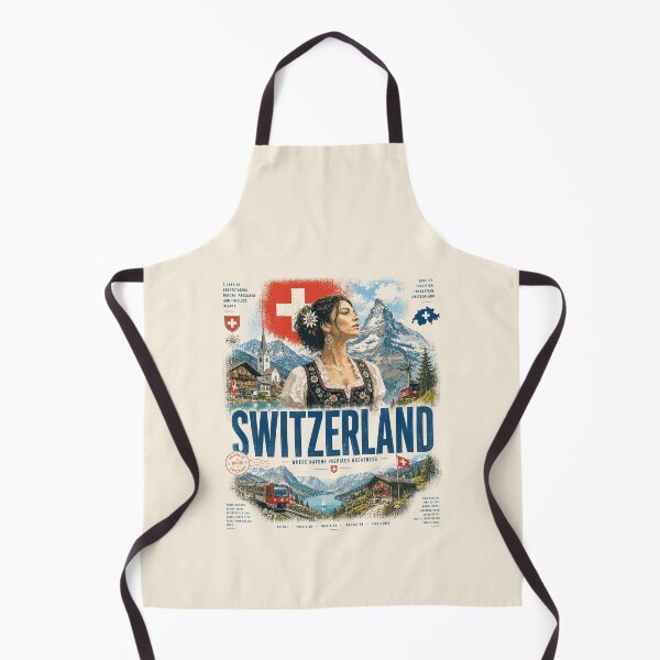 Artikelvorschau, Schweizer Vintage-Design | Alpen, Natur & zeitlose Schönheit entworfen und verkauft von AtuqStudio.