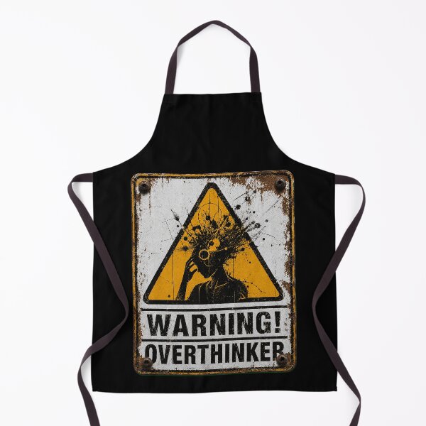 Item preview, SIGNS - Warning Overthinker designed and sold by MetusArt.