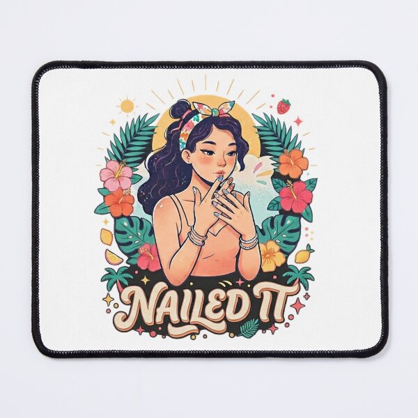 Item preview, Nailed It Tropical Aesthetic Nail Technician Design designed and sold by Intelli-Punder.