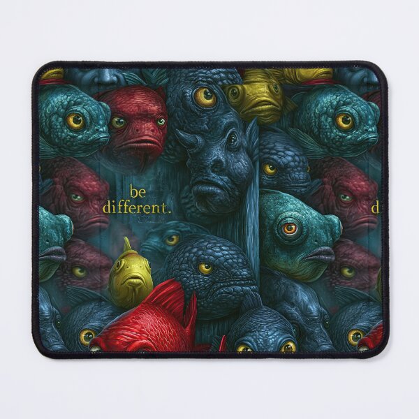 Item preview, Grumpy Deep Sea Fish Be Different Art designed and sold by Piotrek0001.