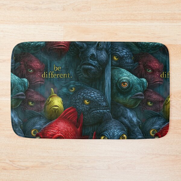 Item preview, Grumpy Deep Sea Fish Be Different Art designed and sold by Piotrek0001.