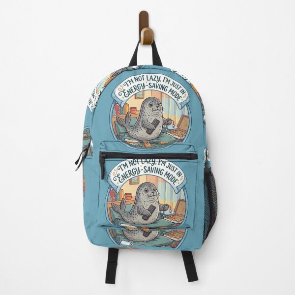Item preview, Funny Neil the Seal Energy Saving Mode Meme - Cute Lazy Pet Art designed and sold by Fatomfatom.