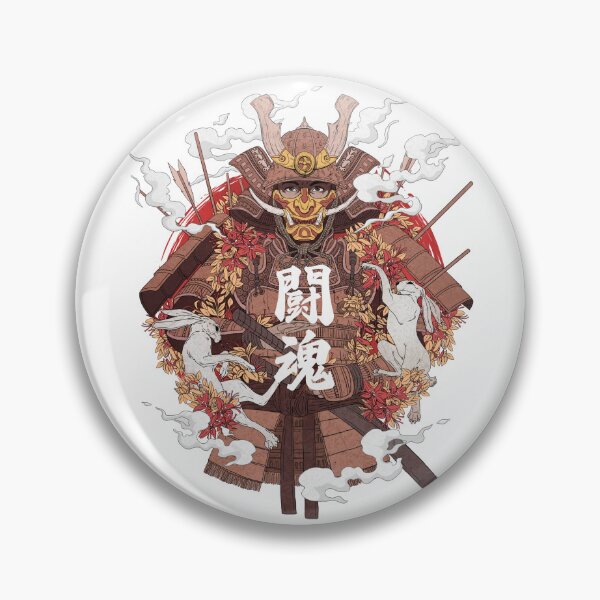 Item preview, Japanese Samurai Armor with Moon Rabbits and Autumn Leaves designed and sold by Milovidova.
