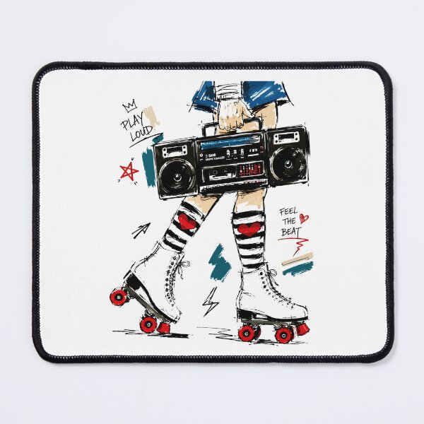 Item preview, Skate With Music Boombox Rollerskates Retro designed and sold by RamyGallery.
