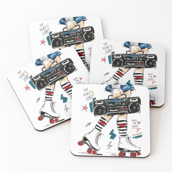 Item preview, Skate With Music Boombox Rollerskates Retro designed and sold by RamyGallery.