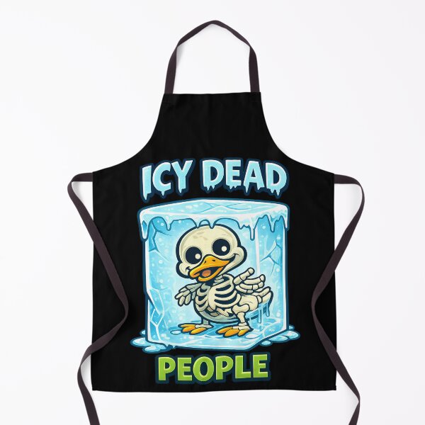Item preview, Icy Dead People Skeleton Duck Funny Halloween Pun designed and sold by TeeTimeTreasure.